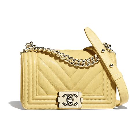 yellow chanel boy bag|chanel handbags neiman marcus.